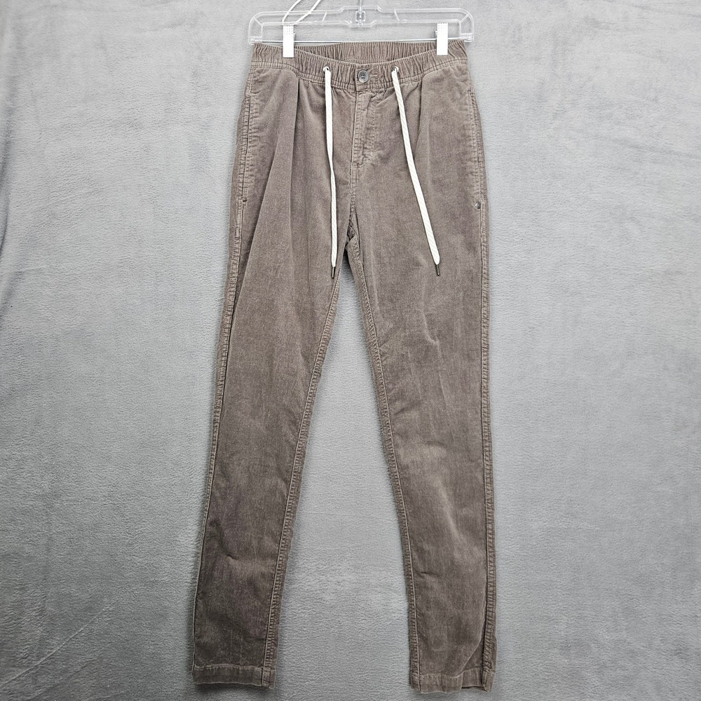 Vuori Mens Corduroy Joggers Brown Drawstring Pants XS